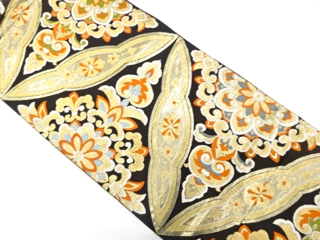 アンティーク　華紋織り出し袋帯（着用可）